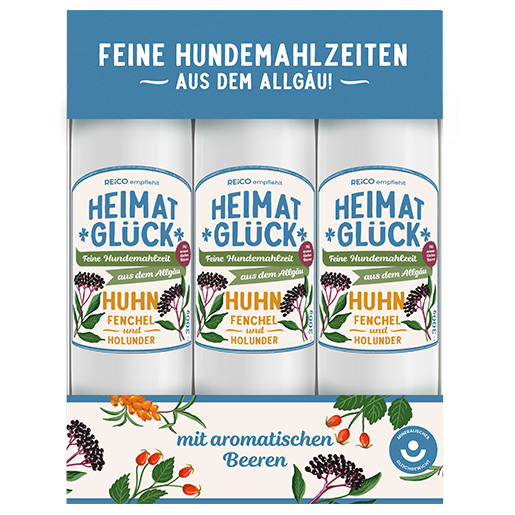 HEIMATGLÜCK Huhn Trio, 3 x 300 g