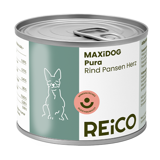 MAXiDOG Pura Rind Pansen Herz, 200 g